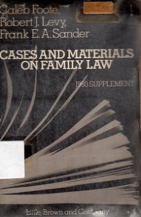 Cases And Materials On Family Law
