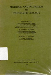 Methods And Principles of Systematic Zoology