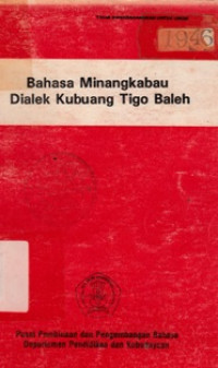 Bahasa Minangkabau Dialek Kubuang Tigo Baleh