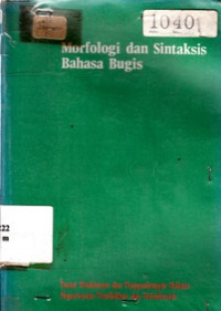 Morfologi dan Sintaksis Bahasa Bugis