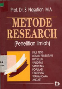 Metode Research ( Penelitian Ilmiah )