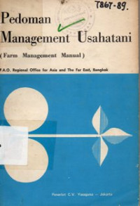 Pedoman Management Usahatani = Farm Management Manua