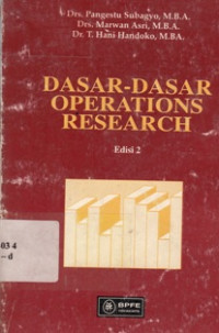 Dasar-Dasar Operations Research