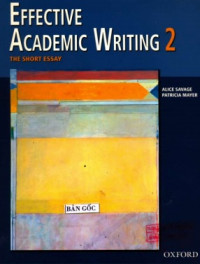 Effective Academic Writing 2 The Short Essay