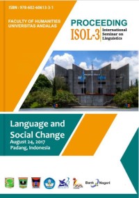 Proceeding International Seminar on Linguistics (ISOL-3) 