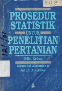 Prosedur Statistik Untuk Penelitian Pertanian