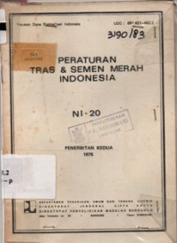 Peraturan Tras & Semen Merah Indonesia