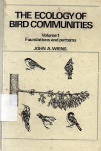 The Ecology Of Bird Communities Volume 1