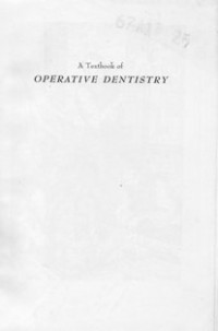 A Textbook of Operative Dentistry