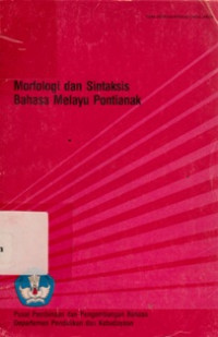 Morfologi dan Sintaksis Bahasa Melayu Pontianak