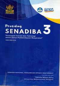 Prosiding Seminar Nasional Kepada Masyarakat (SENADIBA ) 3 