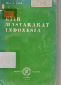 Etik Masyarakat Indonesia