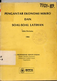 Pengantar Ekonomi Mikro Dan Soal - Soal Latihan