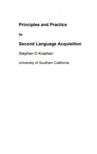 Image of Principles and Practice in Second Language Acquisition