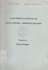 Image of Study Exercises In English for Special Purposes - Preventive Dentistry