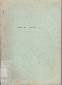 Image of Buku materi Pokok Arti Statistika  Sta 201/I/01 Metode Statistik