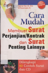 Image of CARA MUDAH MEMBUT SURAT PERJANJIAN/KONTRAK DAN SURAT PENTING LAINNYA