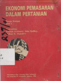 Image of Ekonomi Pemasaran Dalam Pertanian