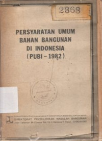 Persyaratan Umum Bahan Bangunan Di Indonesia