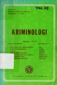 Image of Kriminologi