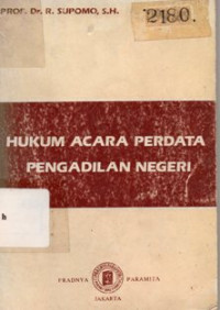 Image of Hukum Acara Perdata Pengadilan Negeri