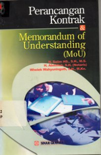 Perancangan Kontrak  & Memorandum Of Understanding ( MoU )