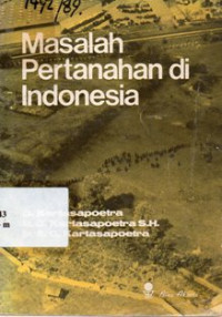 Masalah Pertanahan Di Indonesia