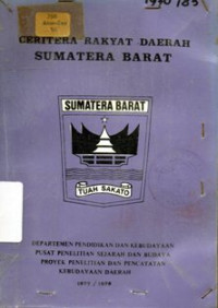 Cerita Rakyat Daerah Sumatera Barat