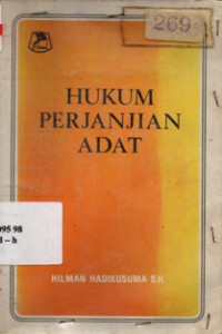Image of Hukum Perjanjian Adat