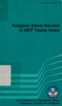 Image of Pengajaran Bahasa Indonesia di SMTP Tanjung Karang