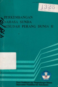 Image of Perkembangan Bahasa Sunda Sesudah Perang Dunia II