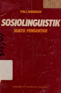 Image of Sosiolinguistik Suatu Pengantar