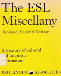 Image of The ESL Miscellany: a Treasury of Cultural and Linguistic Information