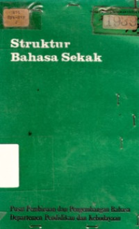 Struktur Bahasa Sekak