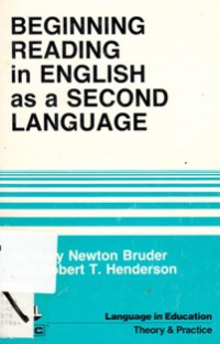 Beginning Reading in English as a Second Language