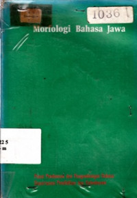 Image of Morfologi Bahasa Jawa