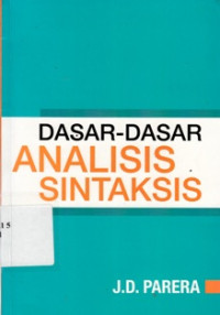 Image of Dasar-Dasar Analisis Sintaksis