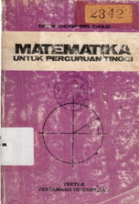 Image of Matematika Untuk Perguruan Tinggi : Vektor Persamaan Diferensial