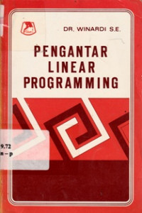 Image of Pengantar Linear Programming