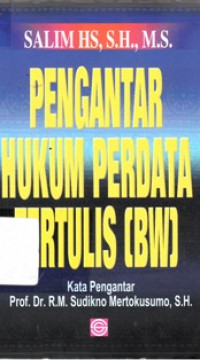 Image of Pengantar Hukum Perdata Tertulis (BW)