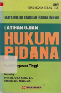 Latihan Ujian Hukum Pidana