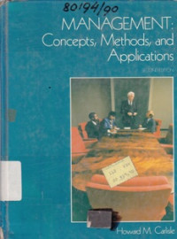Management ; Concepts,Methods,And Applications