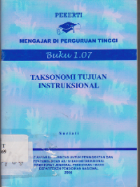 Image of Taksonomi Tujuan Instruksional