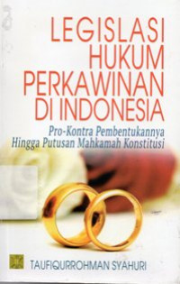 Legislasi Hukum Perkawinan di Indonesia : Pro-Kontra Pembentukannya Hingga Putusan Mahkamah Konstitusi