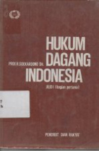 Image of Hukum Dagang Indonesia Jil.1