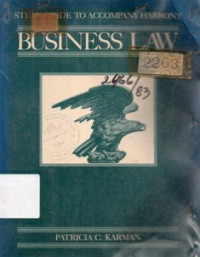 Study Guide To Accompany : Business Law