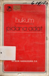 Image of Hukum Pidana Adat