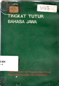 Tingkat Tutur Bahasa Jawa